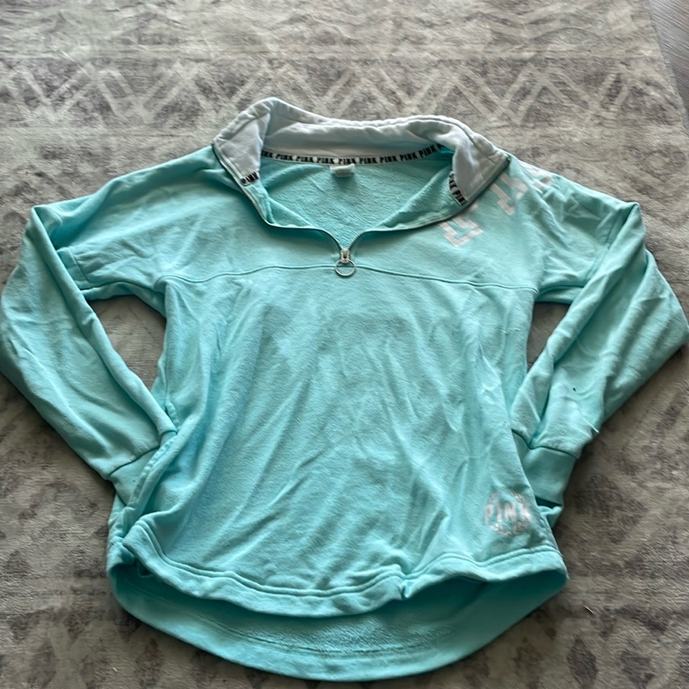 Light blue Long sleeve pullover from PINK